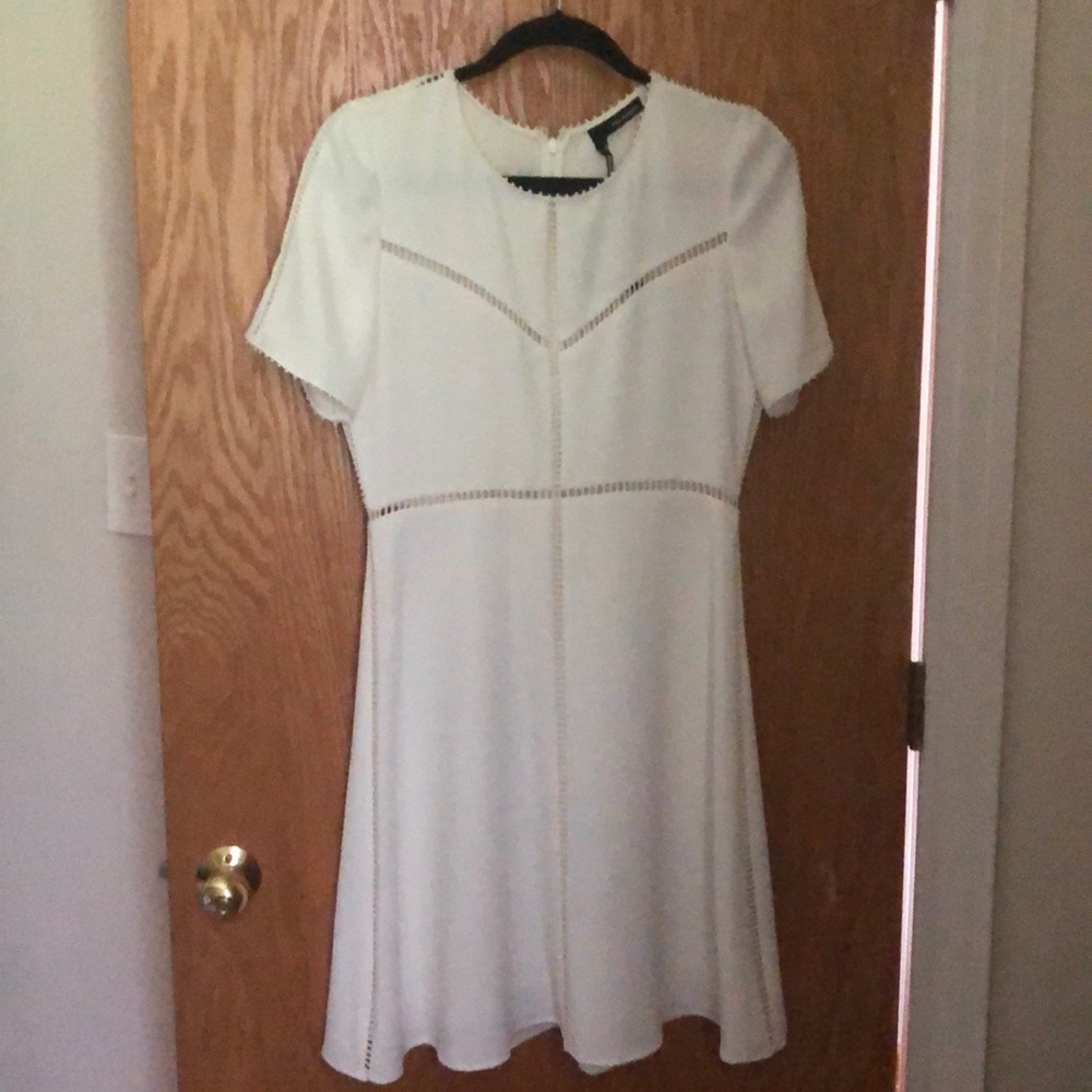 The Kooples white crepe dress NWT